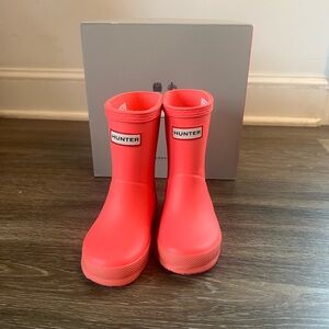Hunter Pink Rain Boots